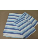 BEDSHEET STRIPE 72X100 2 PILLOW COVER