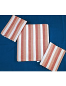 BEDSHEET STRIPE 90X108 2 PILLOW COVER