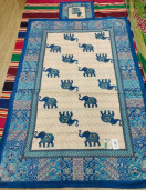 BEDSHEET JAIPUR PRINTED 50X90 1 PILLOW COVER