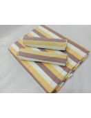 BEDSHEET STRIPE 90X108 2 PILLOW COVER