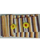 BEDSHEET STRIPE 90X108 2 PILLOW COVER