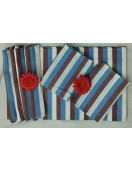 BEDSHEET STRIPE 90X108 2 PILLOW COVER