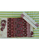 BEDSHEET JAIPUR PRINTED 90X108 2 PILLOW COVER