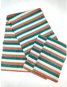 BEDSHEET STRIPE 90X108 2 PILLOW COVER