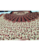 BEDSHEET JAIPUR PRINTED 72X100 2 PILLOW COVER