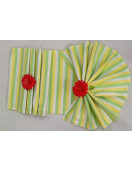 BEDSHEET STRIPE 60X90 2 PILLOW COVER