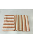 BEDSHEET STRIPE 90X108 2 PILLOW COVER