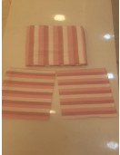 BEDSHEET STRIPE 90X108 2 PILLOW COVER