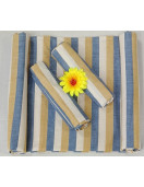 BEDSHEET STRIPE 60X90 2 PILLOW COVER