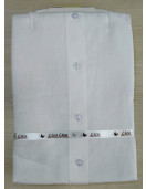PL COTTON x LINEN READYMADE WHITE SHIRTS 42 HS