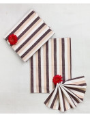 BEDSHEET STRIPE 90X108 2 PILLOW COVER