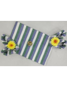 BEDSHEET STRIPE 72X100 2 PILLOW COVER