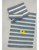 BEDSHEET STRIPE 72X100 2 PILLOW COVER