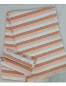 BEDSHEET STRIPE 90X108 2 PILLOW COVER