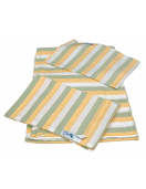 BEDSHEET STRIPE 90X108 2 PILLOW COVER