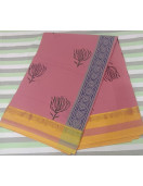 PL Salem Sarees Hand Block Printed Saree