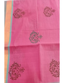 PL Salem Sarees Hand Block Printed Saree