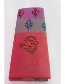 PL Salem Sarees Hand Block Printed Saree