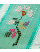 SAREES TIRUNELVELI RAYONxCOTTON Mix CHEDI BUTTA 550 cms SLNC