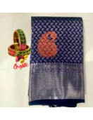 ARNI SILK HALF FINE ZARI SAREE WITH BLOUSE