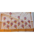 PL KERALA EMBROIDERY SAREE