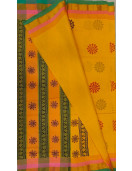 PL Salem Sarees Hand Block Printed Saree
