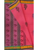 PL Salem Sarees Hand Block Printed Saree