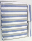 BEDSHEET STRIPE 90X108 2 PILLOW COVER