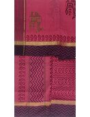 MANAMEDU BLOCK PRINTED SAREES WITH BLOUSE