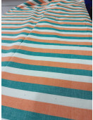 BEDSHEET STRIPE 90X108 2 PILLOW COVER