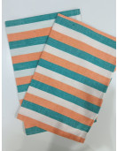 BEDSHEET STRIPE 90X108 2 PILLOW COVER