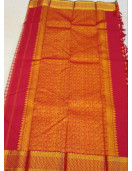 ARNI SILK HALF FINE ZARI SAREE WITH BLOUSE