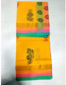 PL Salem Sarees Hand Block Printed Saree
