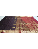 PMK BUMBERG COT SAREES WITH BLOUSE
