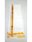 ZARI BLEACHED DHOTHY 3.65 MTS