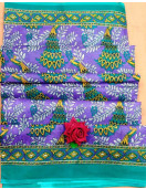 POWERLOOM PRINTED SAREES WITH BLOUSE