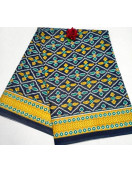 60s PRINTED COTTON SAREE
