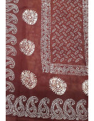 PL COTTON SAREES WITH SOLID WAX CRACK DESIGNS