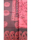 PL COTTON SAREES WITH SOLID WAX CRACK DESIGNS