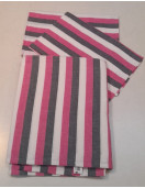 BEDSHEET STRIPE 90X108 2 PILLOW COVER