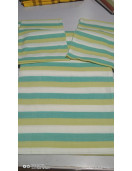 BEDSHEET STRIPE 90X108 2 PILLOW COVER