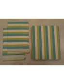 BEDSHEET STRIPE 90X108 2 PILLOW COVER