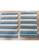 BEDSHEET STRIPE 90X108 2 PILLOW COVER