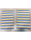 BEDSHEET STRIPE 90X108 2 PILLOW COVER