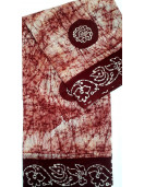 PL COTTON SAREES WITH SOLID WAX CRACK DESIGNS