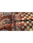 PL COTTON SAREES WITH SOLID WAX CRACK DESIGNS