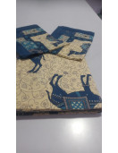 BEDSHEET JAIPUR PRINTED 90X108 2 PILLOW COVER