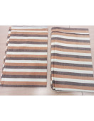 BEDSHEET STRIPE 90X108 2 PILLOW COVER