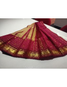 THIRUBHUVANAM HF ZARI SILK SAREE 550 MTS
