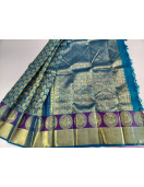 ARNI SILK HALF FINE ZARI SAREE WITH BLOUSE